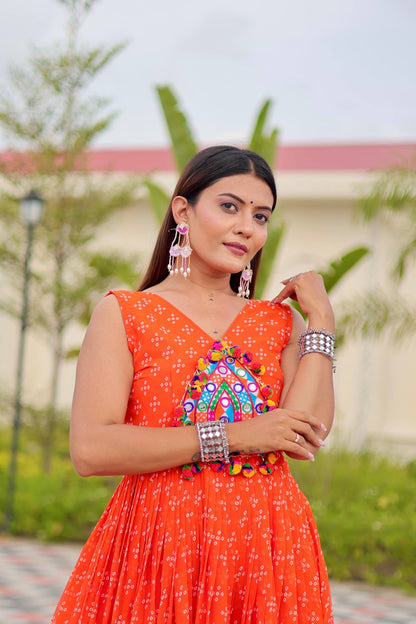 Navratri Special Gamathi Work Gown