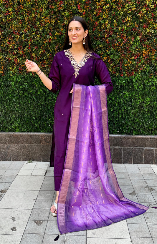New Designers Kurti Pent Dupatta Set