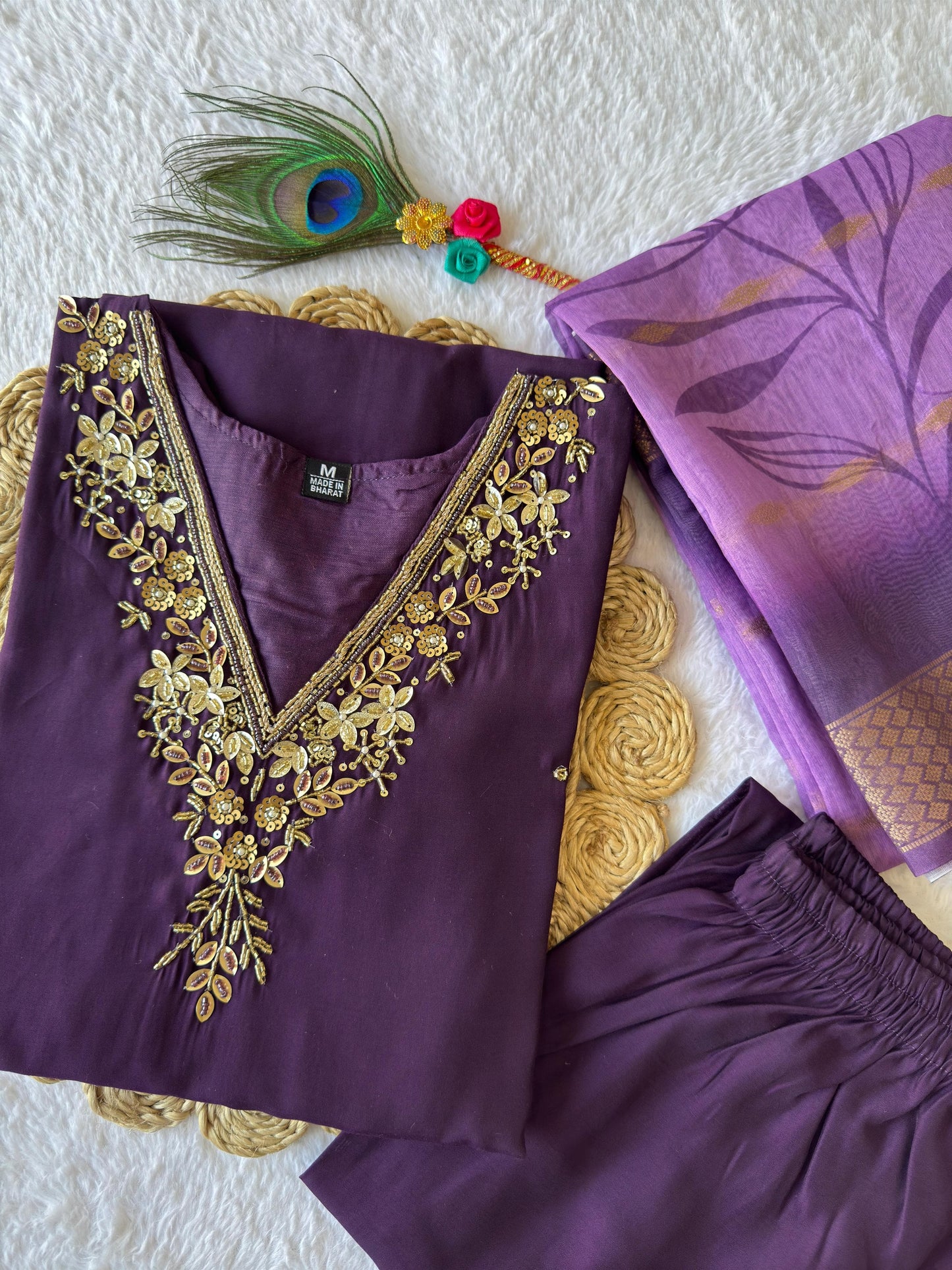 New Designers Kurti Pent Dupatta Set