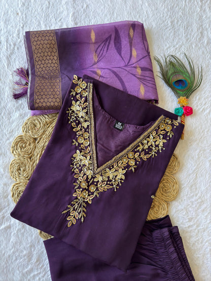 New Designers Kurti Pent Dupatta Set