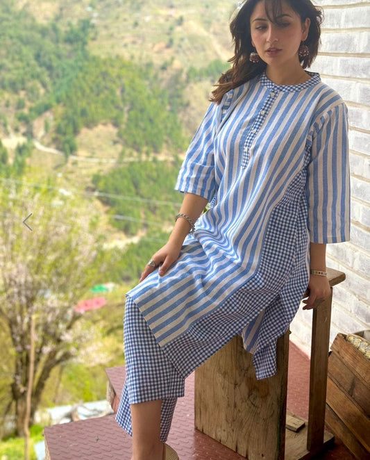Premium Fine Cotton 60 60 Co-Ord Style Kurti Pant Set🌼🌼
