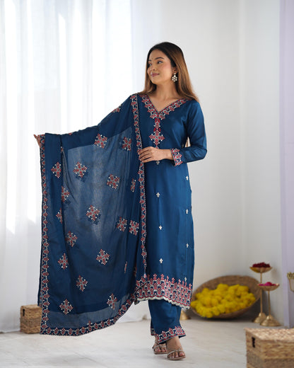 Party Wear Look Top-Bottom and Dupatta With Heavy Embroidery Work*💥👗