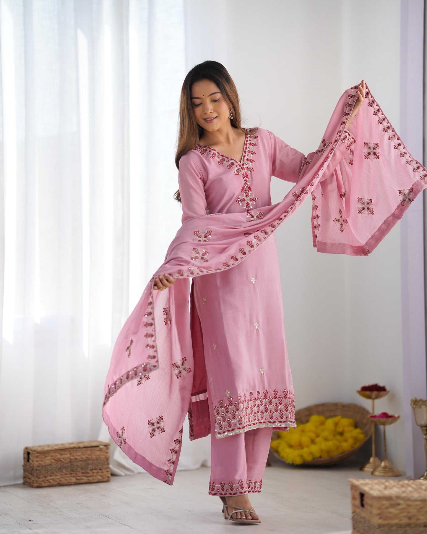 Party Wear Look Top-Bottom and Dupatta With Heavy Embroidery Work*💥👗