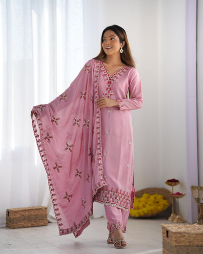 Party Wear Look Top-Bottom and Dupatta With Heavy Embroidery Work*💥👗