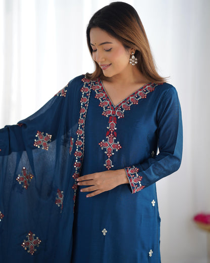 Party Wear Look Top-Bottom and Dupatta With Heavy Embroidery Work*💥👗