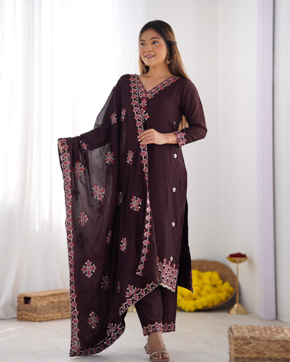 Party Wear Look Top-Bottom and Dupatta With Heavy Embroidery Work*💥👗