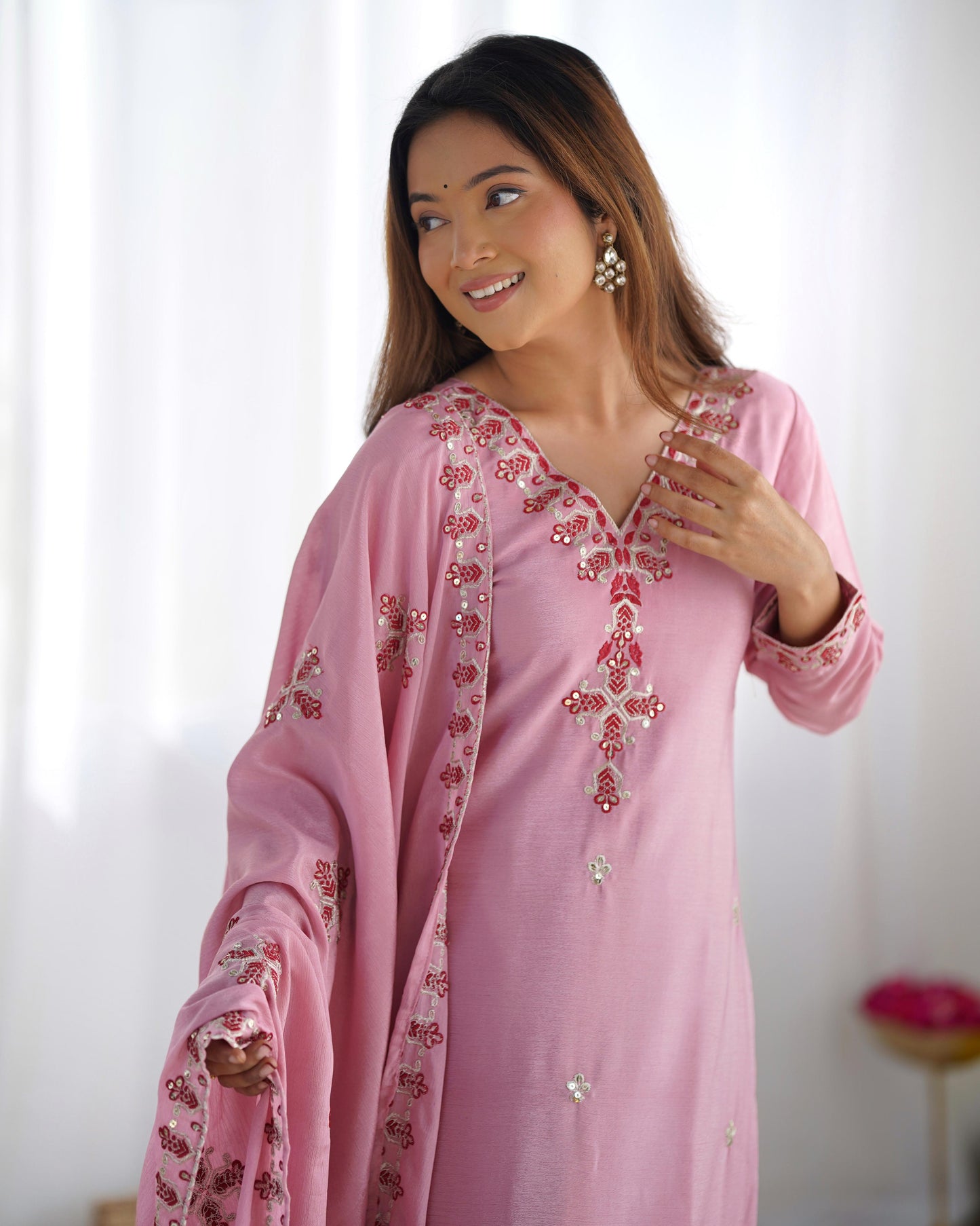 Party Wear Look Top-Bottom and Dupatta With Heavy Embroidery Work*💥👗