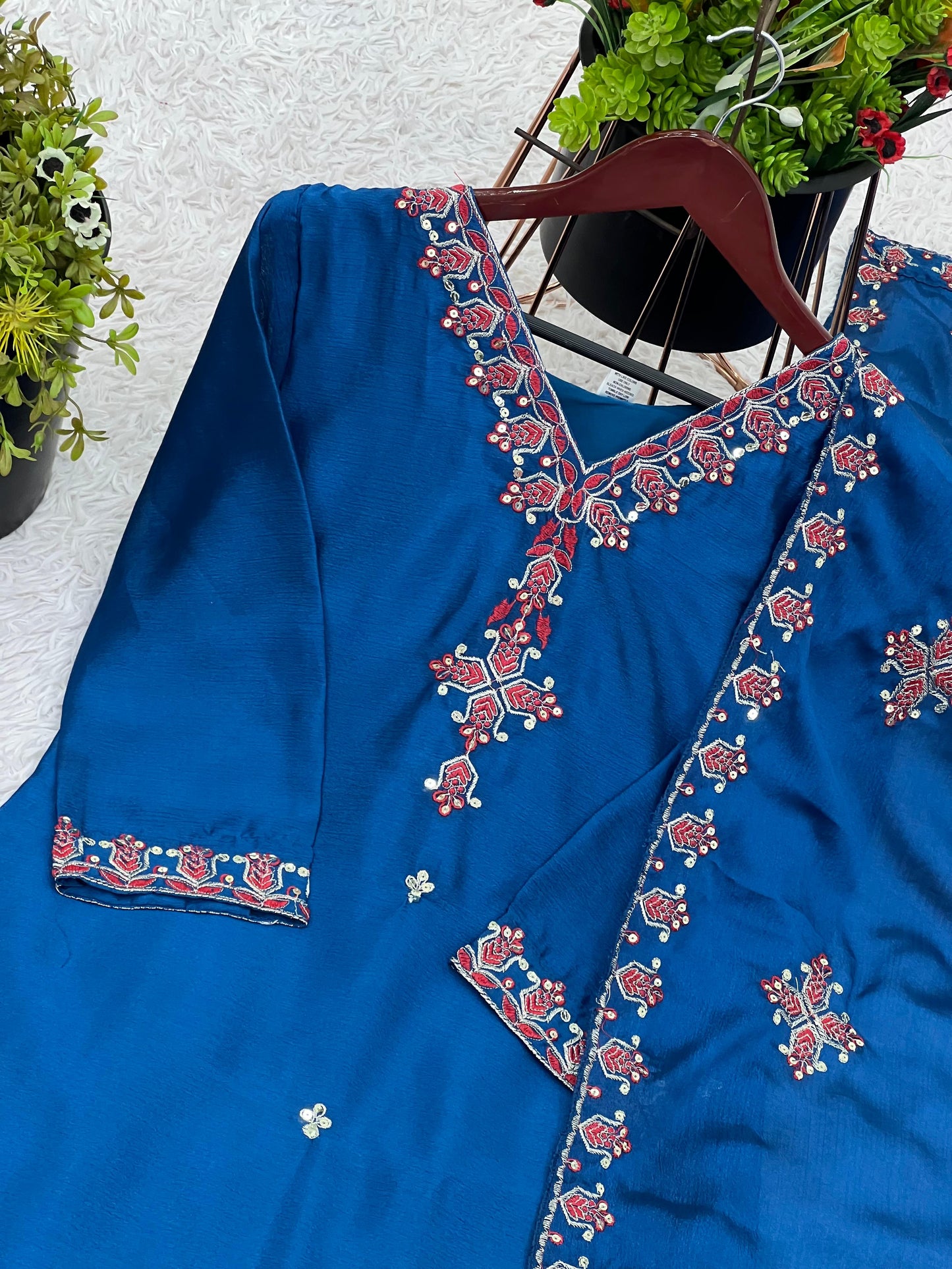 Party Wear Look Top-Bottom and Dupatta With Heavy Embroidery Work*💥👗