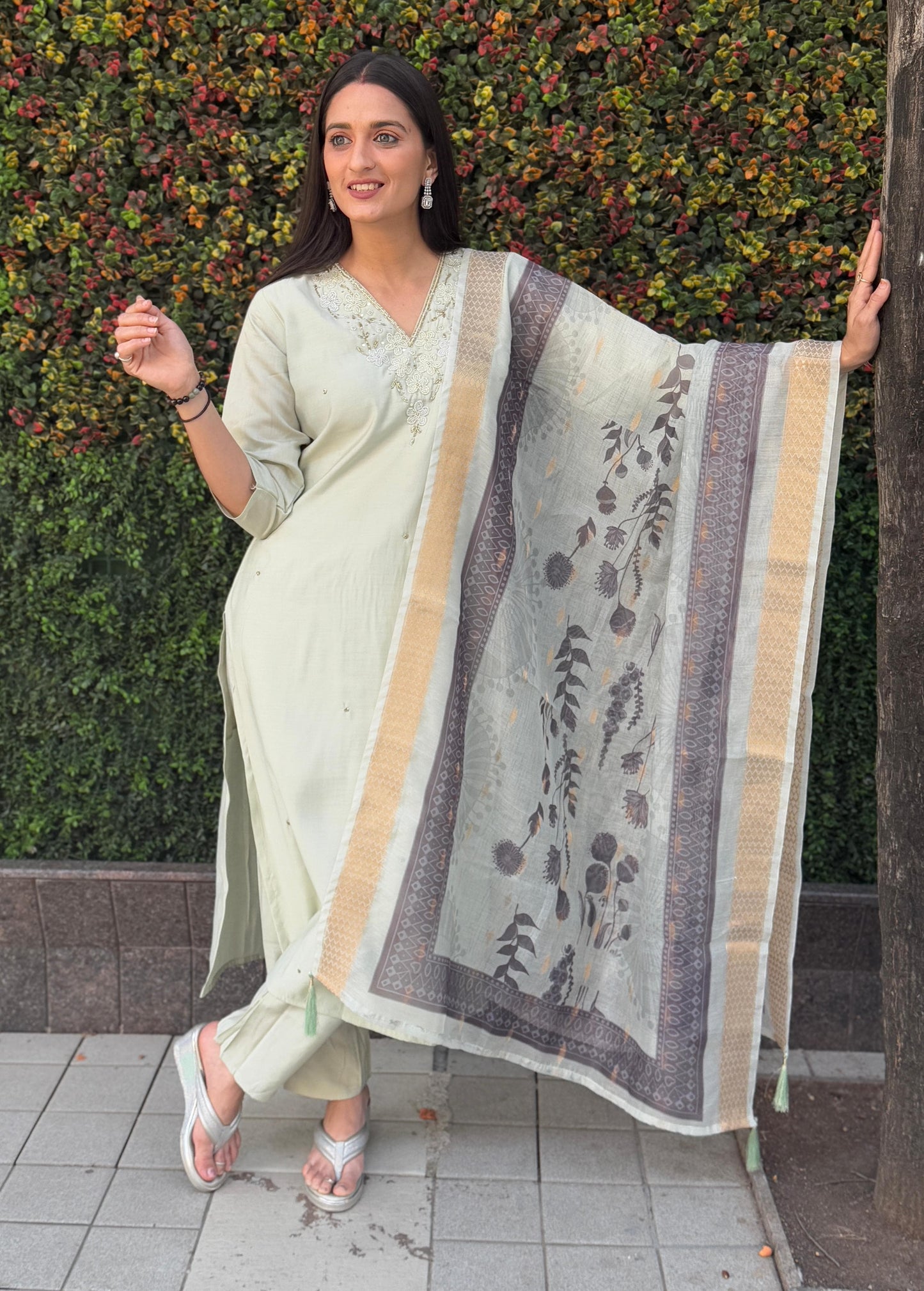 Designers Kurti Pent Dupatta Set