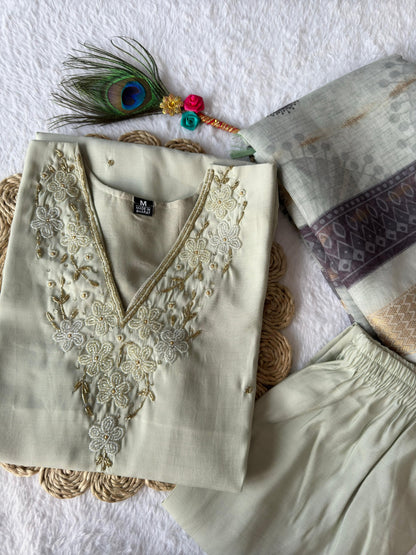 Designers Kurti Pent Dupatta Set