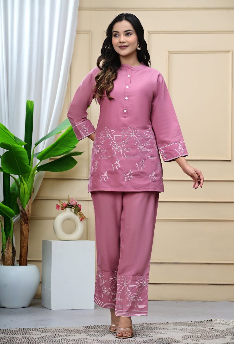Ladybook Launch New Embroidery Kurti-pant Set for Office and Regular Wear