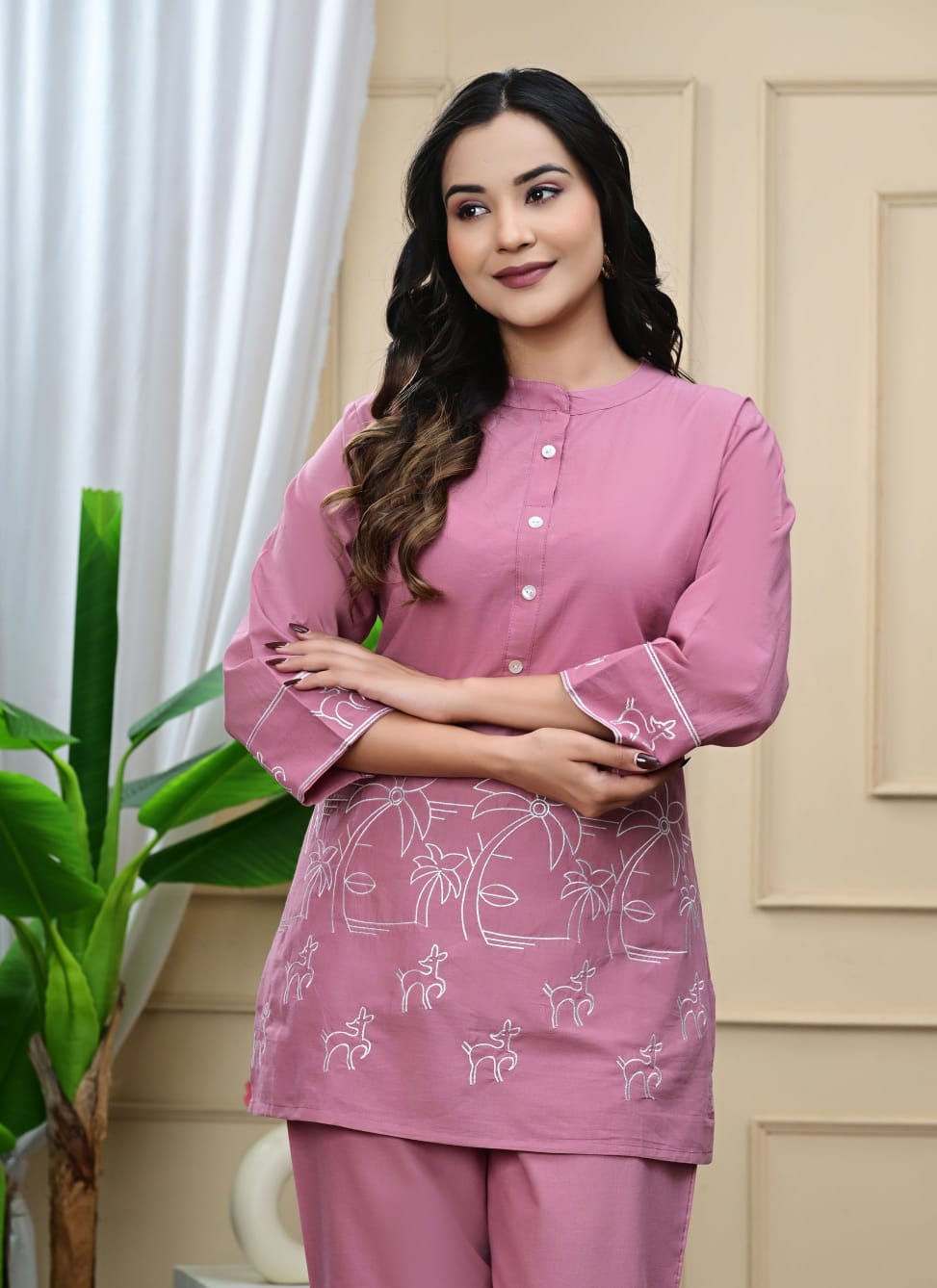 Ladybook Launch New Embroidery Kurti-pant Set for Office and Regular Wear