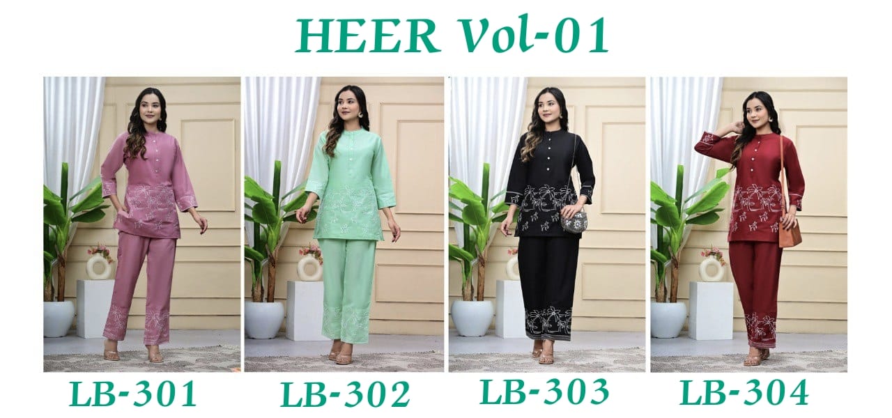 Ladybook Launch New Embroidery Kurti-pant Set for Office and Regular Wear