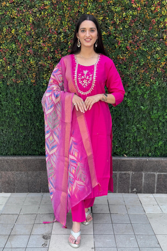 Launching New Designers Kurti Pent Dupatta Set