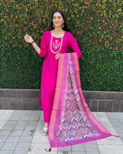 Launching New Designers Kurti Pent Dupatta Set