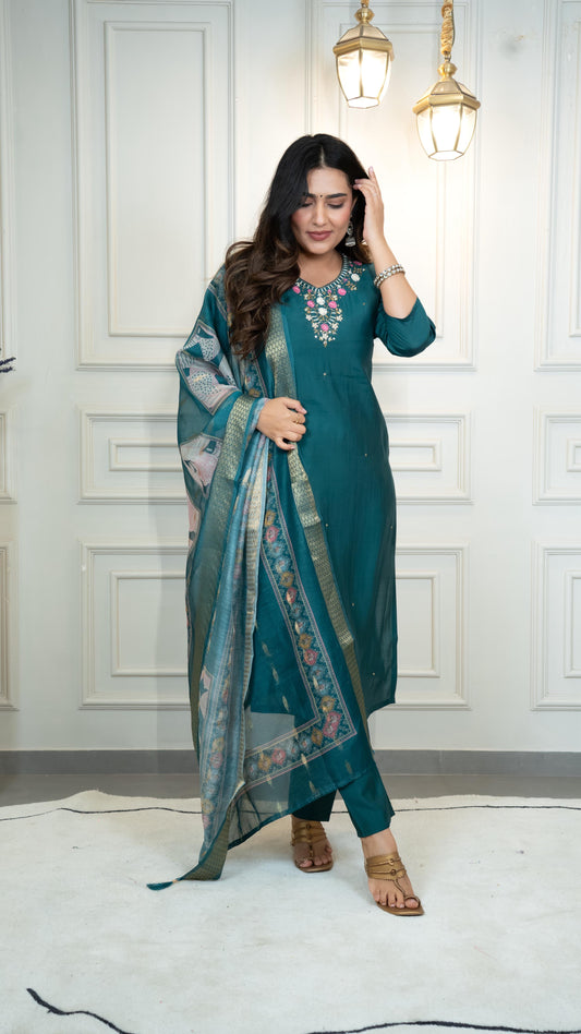Launching New Designers Kurti Pent Dupatta Set