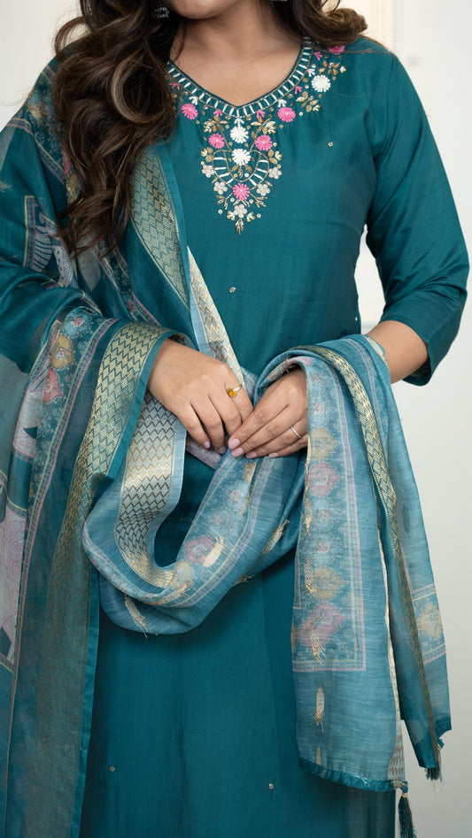 Launching New Designers Kurti Pent Dupatta Set