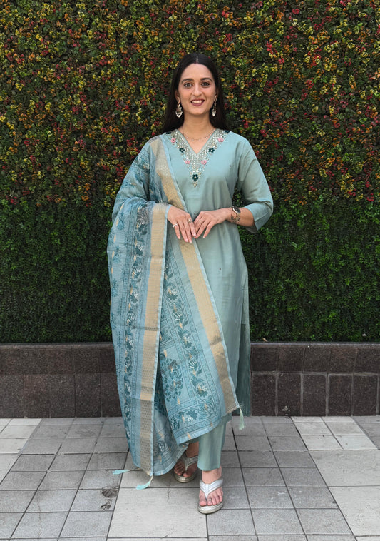 Launching New Designers Kurti Pent Dupatta Set
