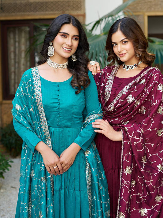 Long Gown & Heavy Duptta