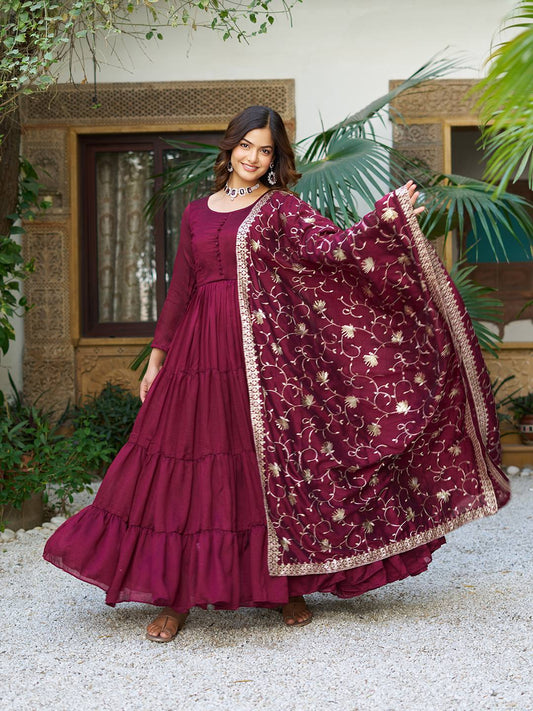 Long Gown & Heavy Duptta
