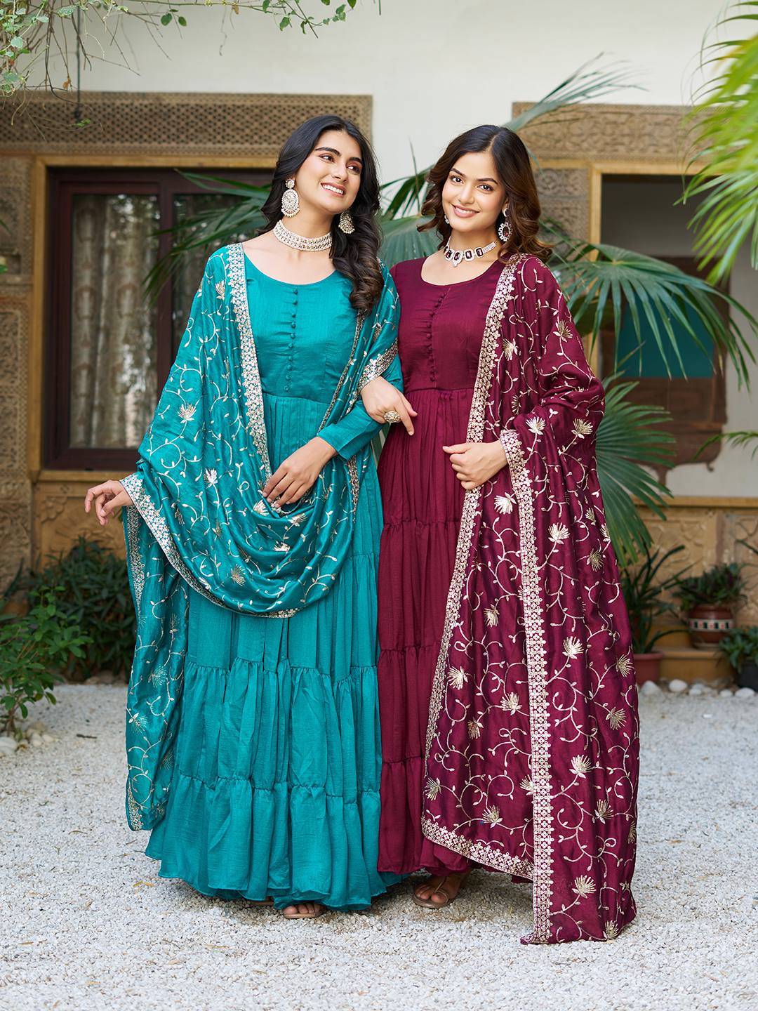Long Gown & Heavy Duptta