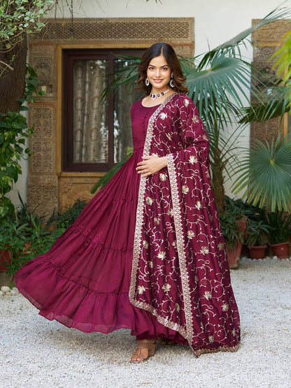 Long Gown & Heavy Duptta