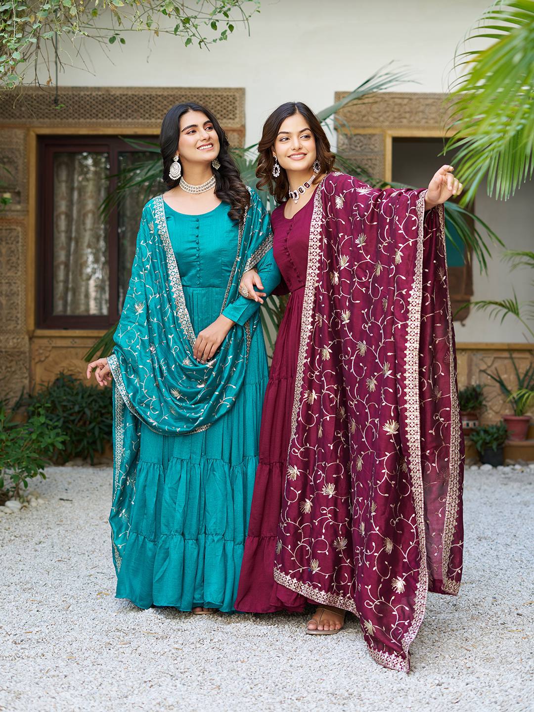 Long Gown & Heavy Duptta