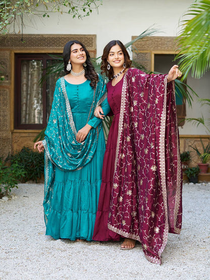 Long Gown & Heavy Duptta