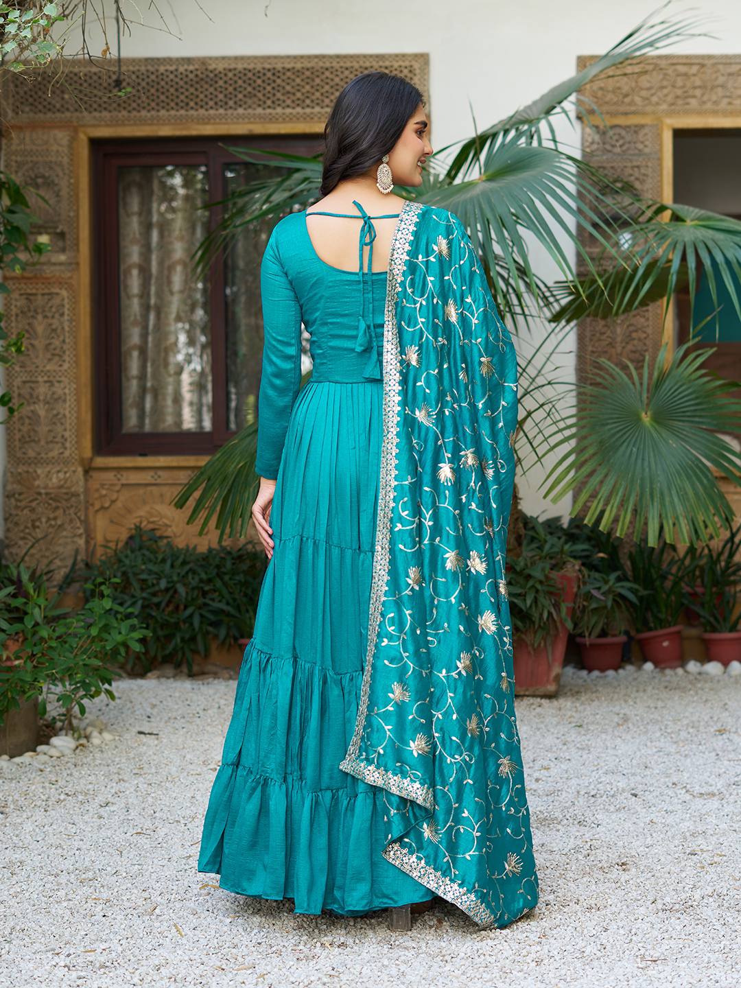 Long Gown & Heavy Duptta