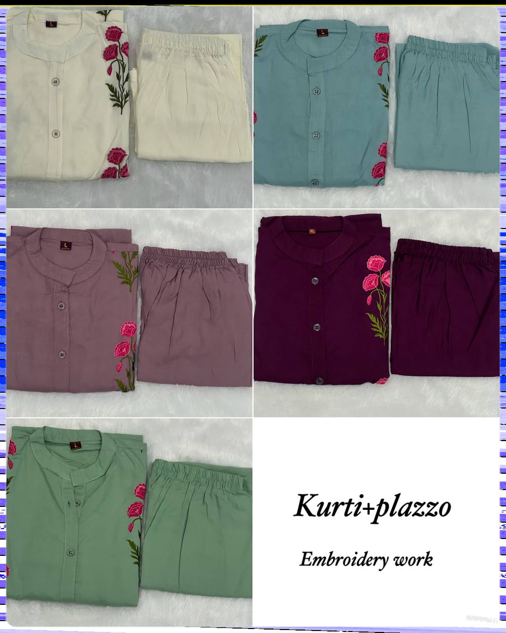 Long Flair Kurti with Palazzo
