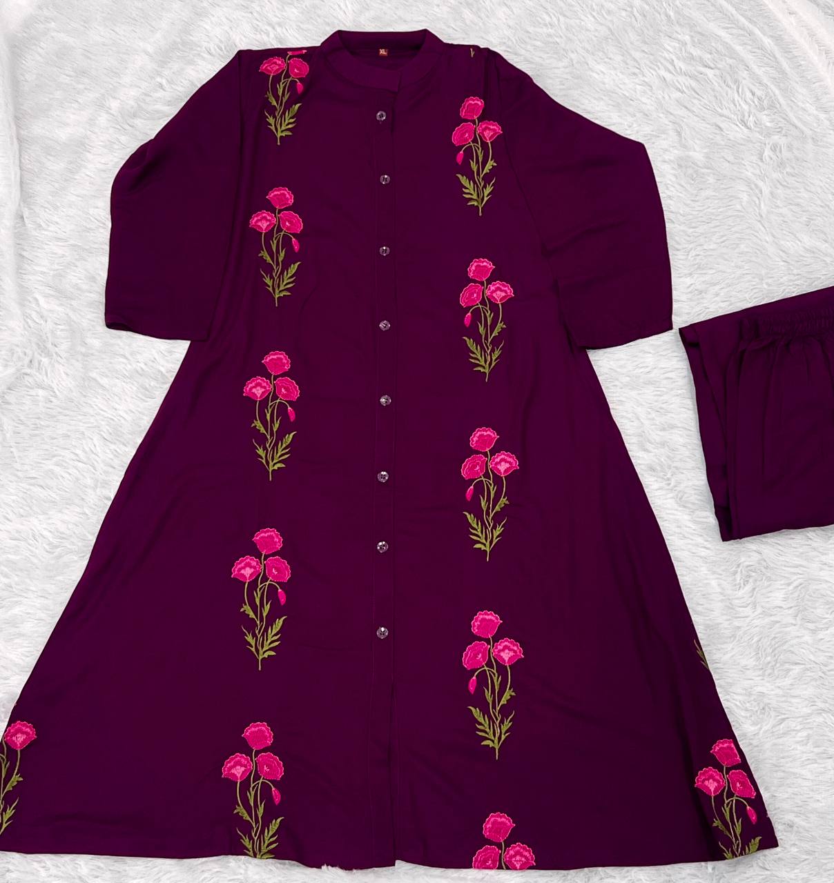 Long Flair Kurti with Palazzo