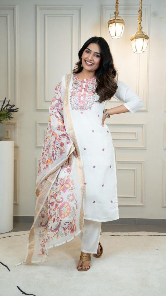 Kurti Pent Dupatta Set