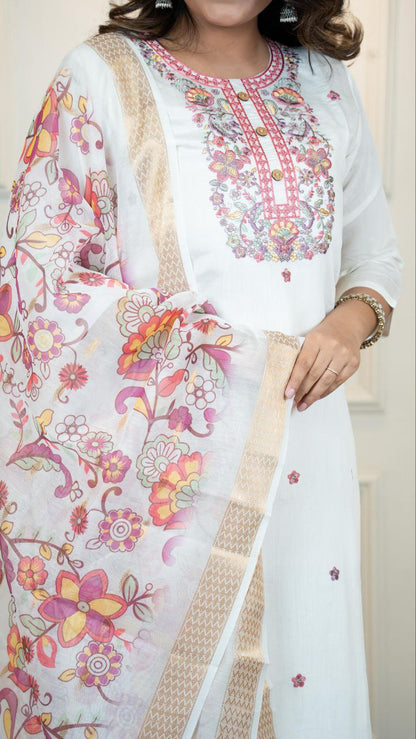 Kurti Pent Dupatta Set