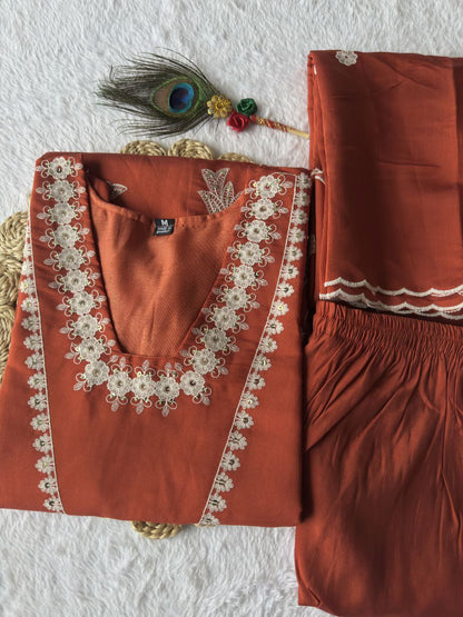Kurti Pent Dupatta Set