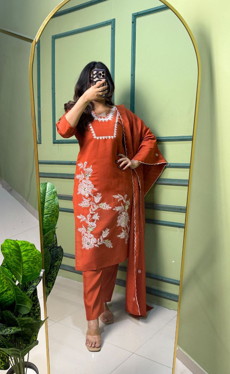 Kurti Pent Dupatta Set