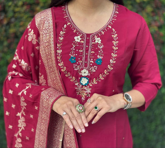 Kurti Pent Dupatta Set