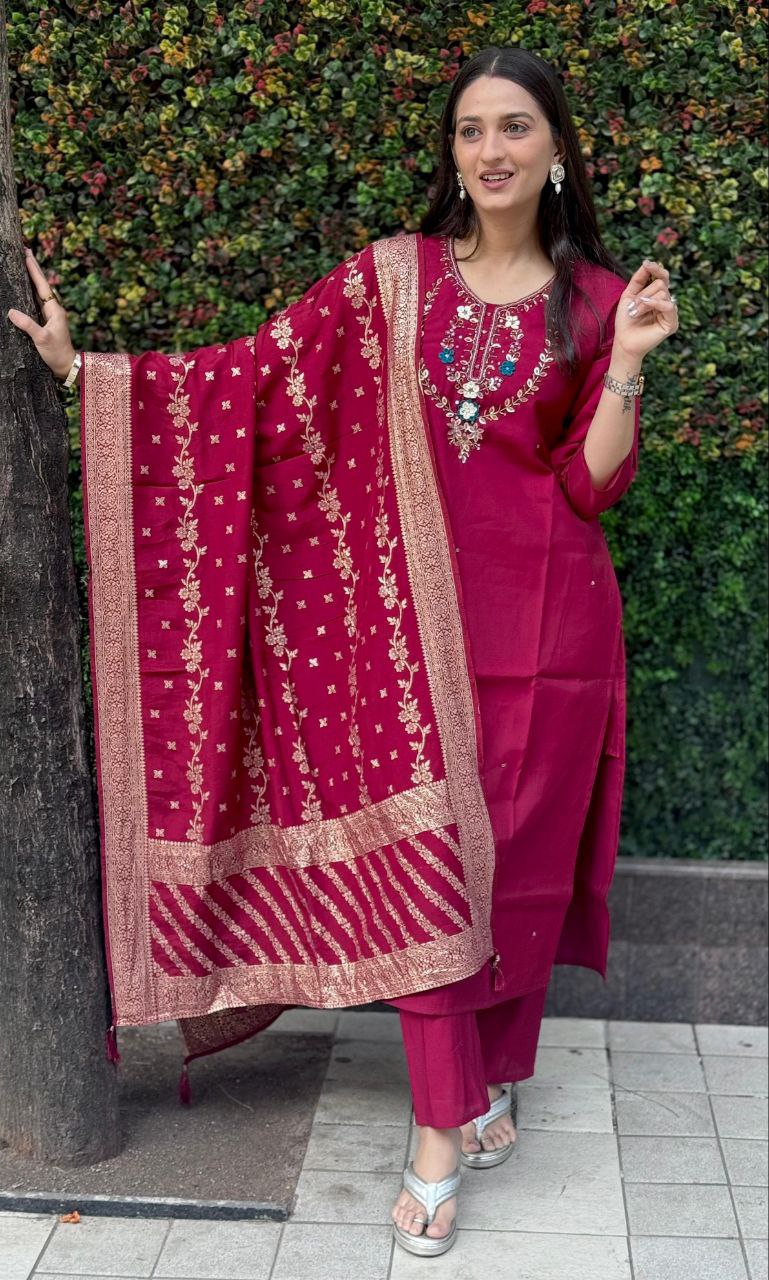 Kurti Pent Dupatta Set