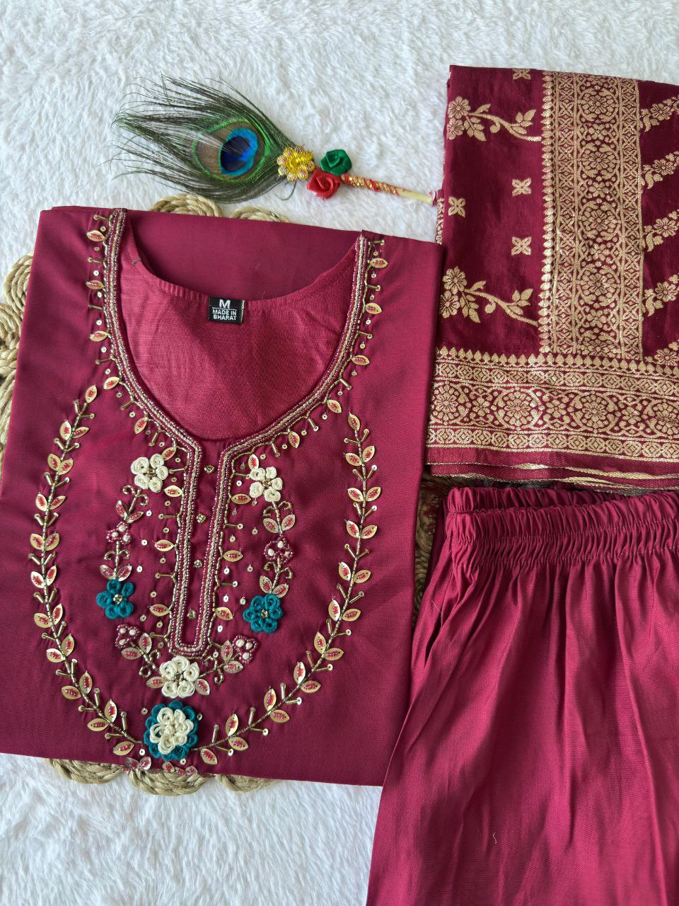 Kurti Pent Dupatta Set