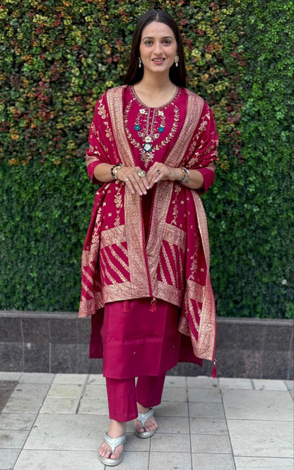 Kurti Pent Dupatta Set
