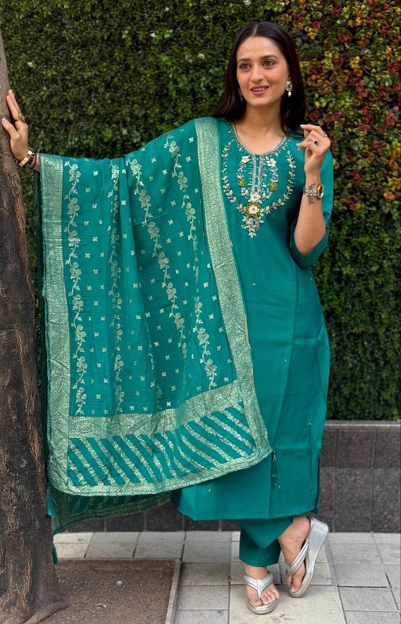 Kurti Pent Dupatta Set
