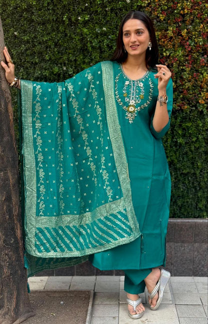 Kurti Pent Dupatta Set