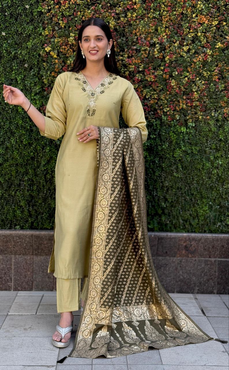 Kurti Pent Dupatta Set
