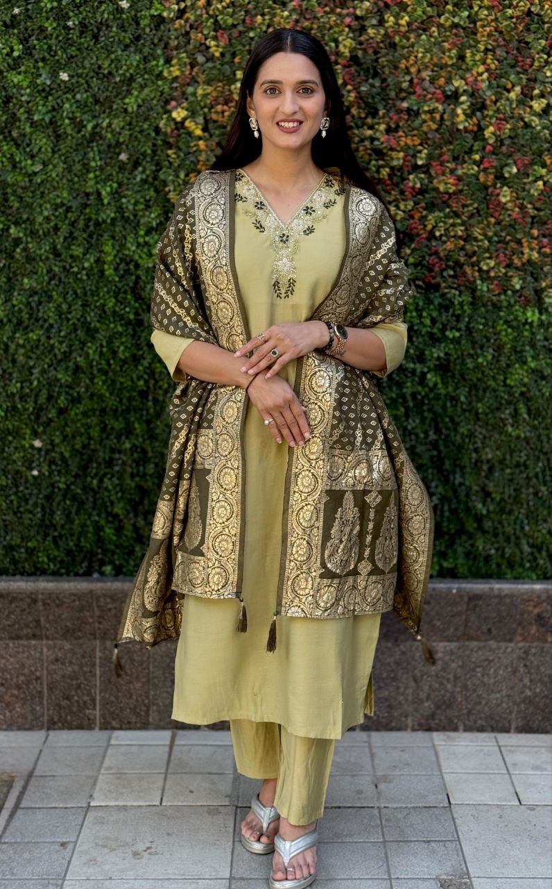 Kurti Pent Dupatta Set