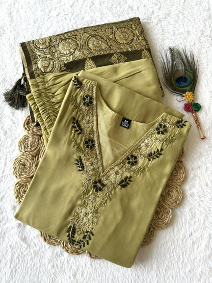 Kurti Pent Dupatta Set