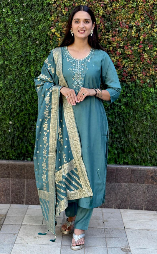 Kurti Pent Dupatta Set