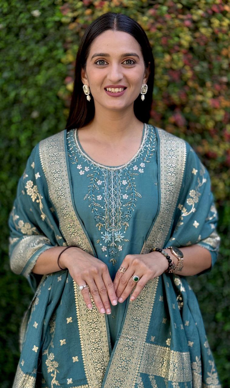 Kurti Pent Dupatta Set