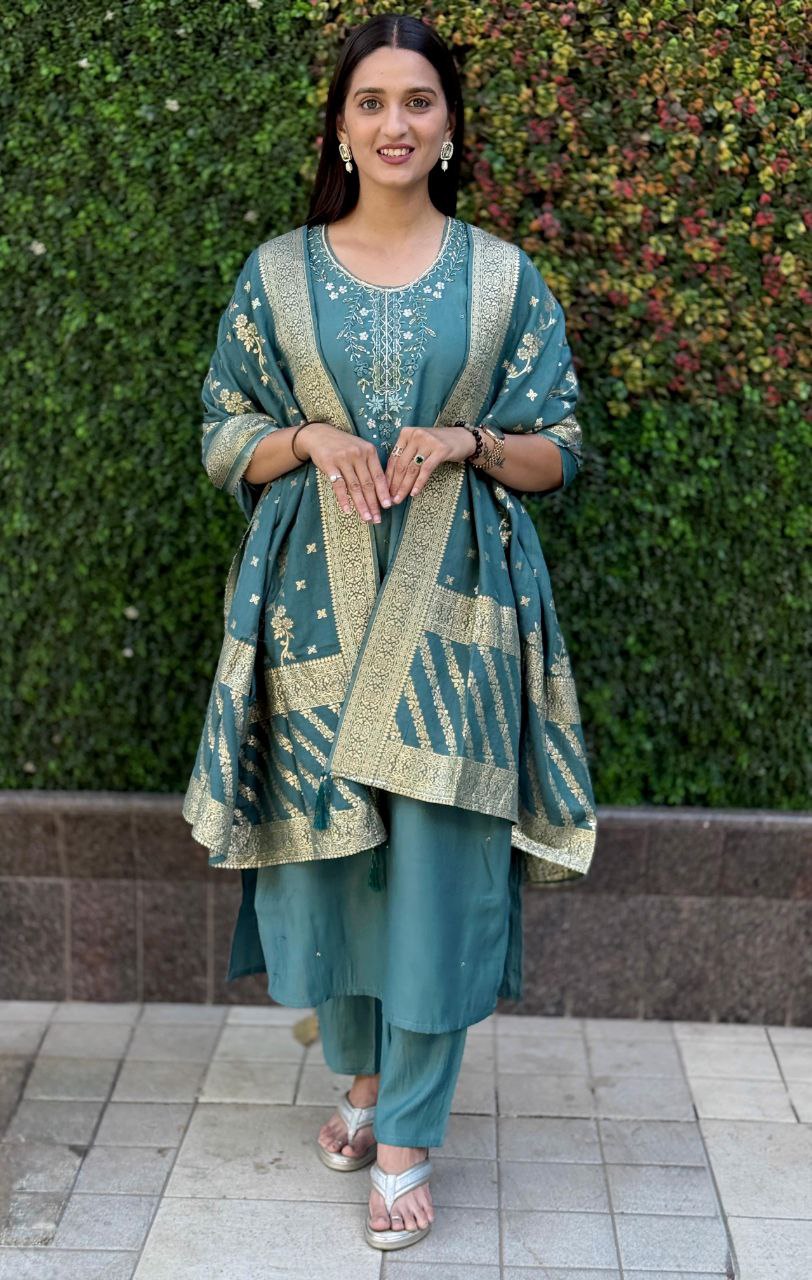Kurti Pent Dupatta Set