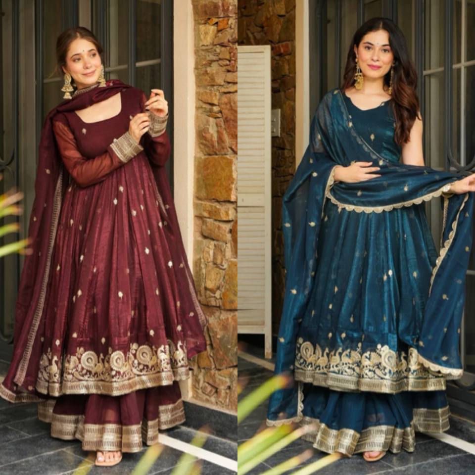 Elegant Heavy Embroidered Sequence Work Set