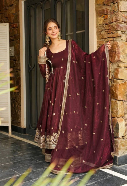 Elegant Heavy Embroidered Sequence Work Set