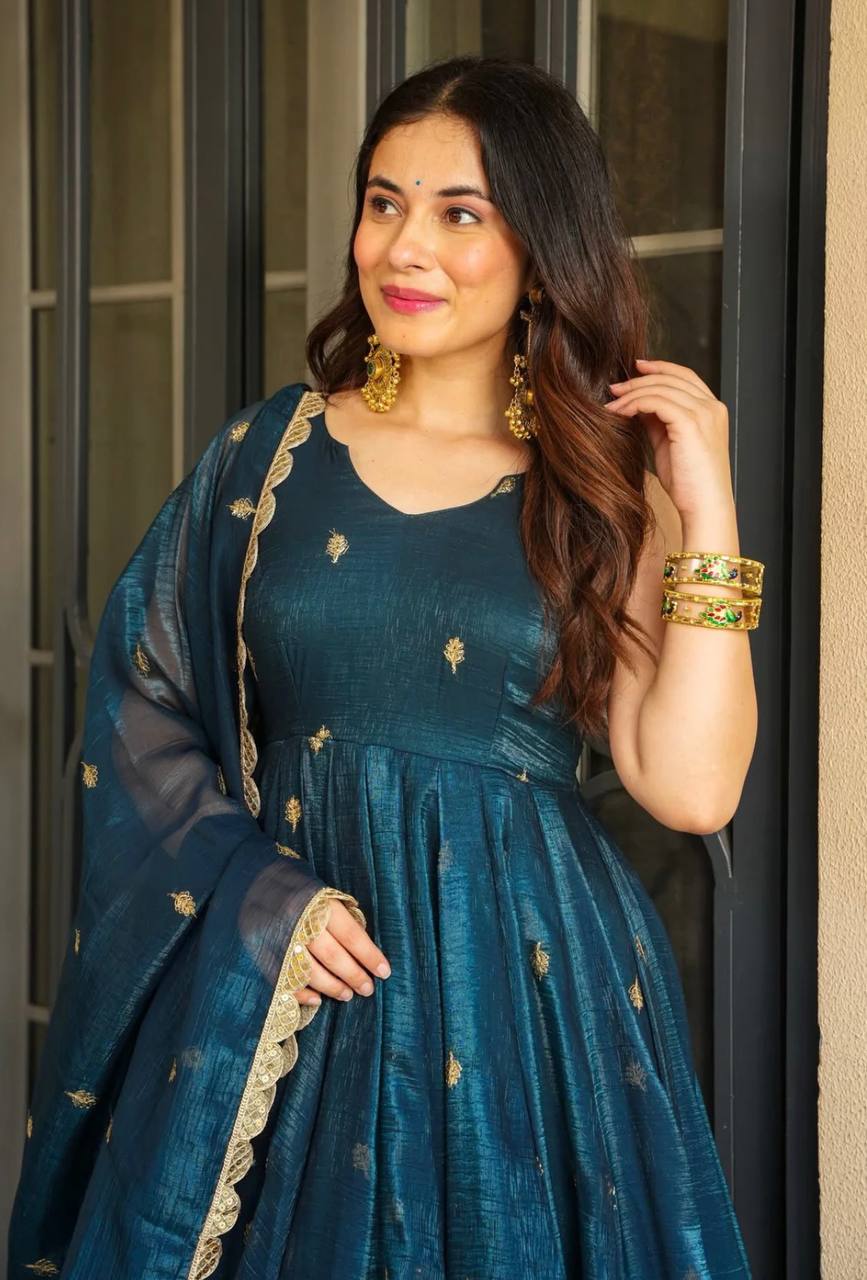Elegant Heavy Embroidered Sequence Work Set